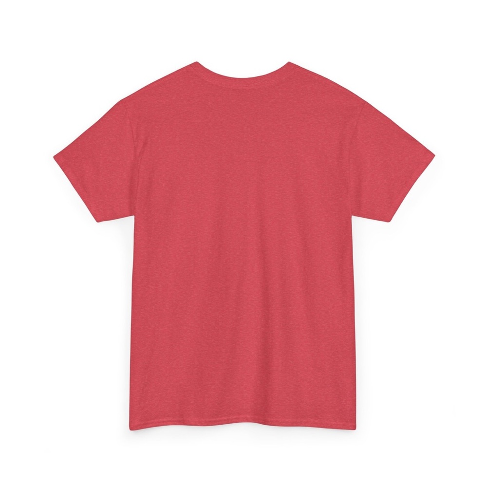 Classic Men's Crew Neck Jersey T-Shirt in Heather Red